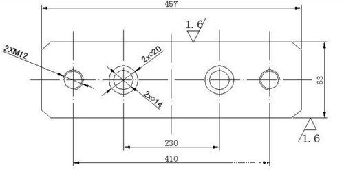 刮板机链轮键尺寸图